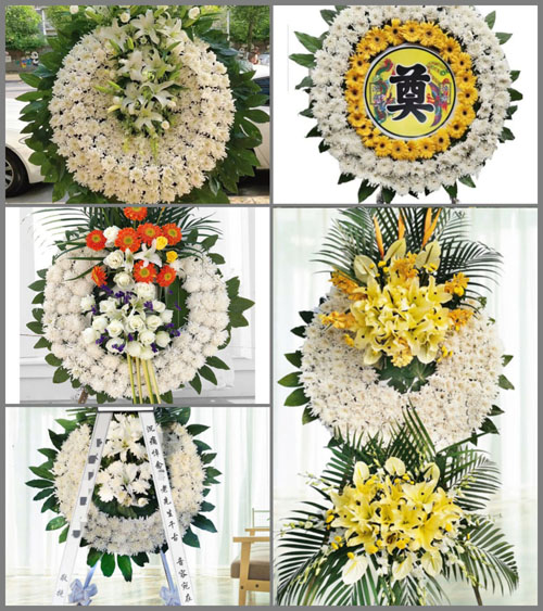 湖北黄冈市浠水县团陂镇袁冲村花圈速递
